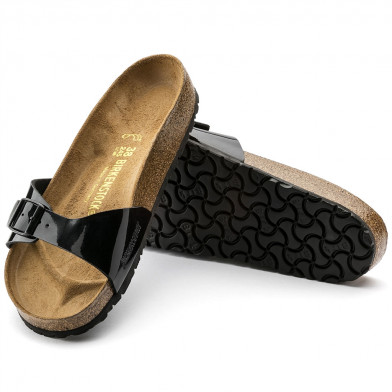 Sandale pour adulte madrid noir-vernis 40303