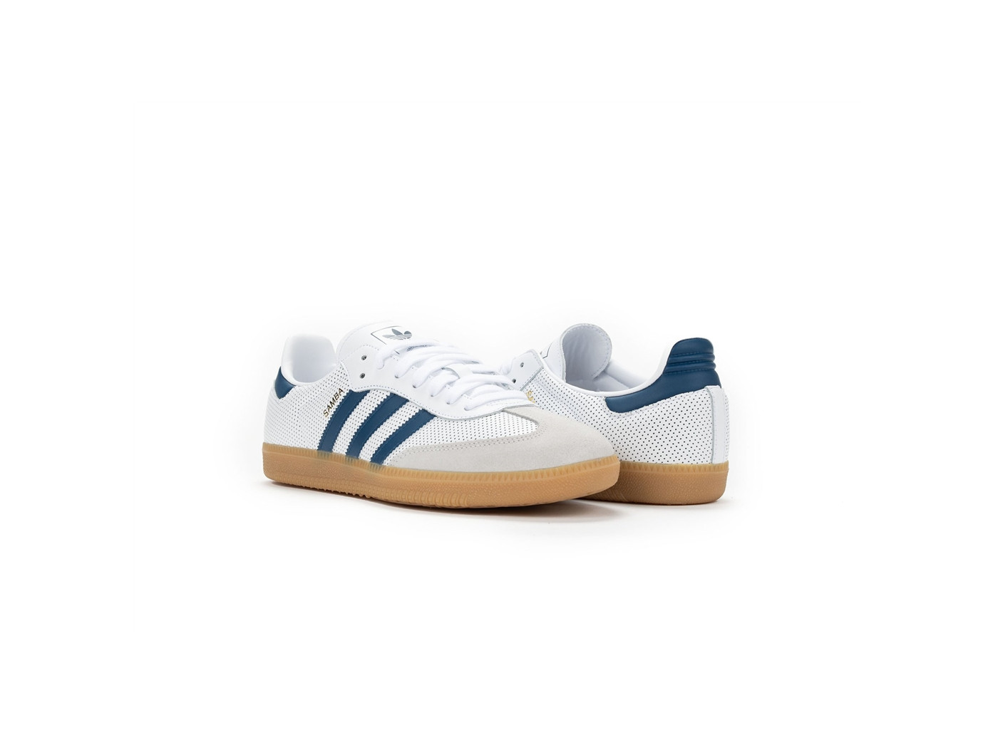 adidas samba blanc bleu