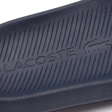 lacoste croco slide bleu 37cma0018-092