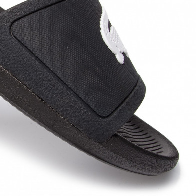 lacoste croco slide noir 37cma0018-312