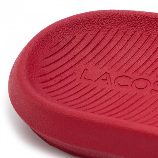 lacoste croco slide rouge 37cma0018-17k