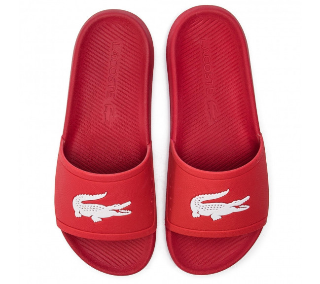 Lacoste Croco Slide Claquette Lacoste Rouge Lacoste Croco Slide - Main Image