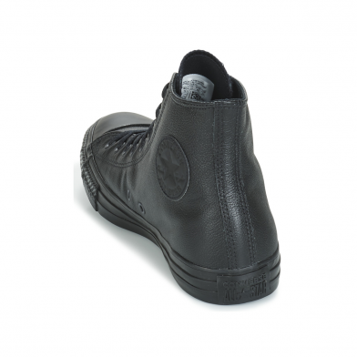 Chaussures montantes à lacet en cuir pour adulte Chuck Taylor All Star Leather mononoir 135251c