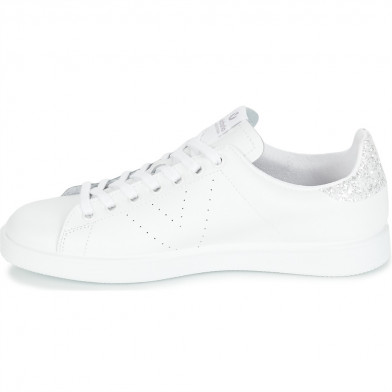Baskets blanches en cuir pour femme 125104 blanc