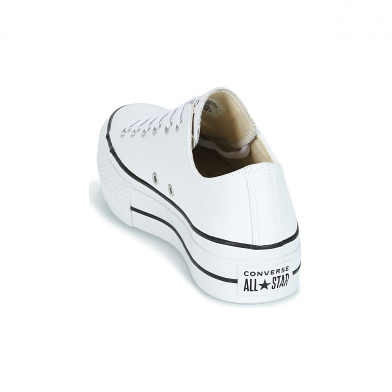 Converse cuir 2025 blanc basse