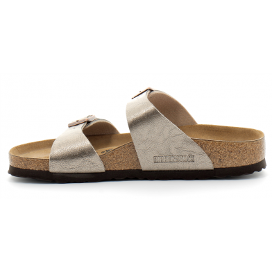 Sandale à double brides fine pour adulte sydney taupe 1016169/1016168