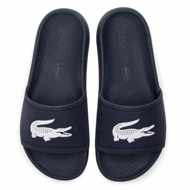 lacoste croco slide bleu 37cfa0005-092