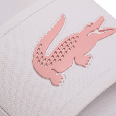 lacoste croco slide blanc 37cfa0005-1y9