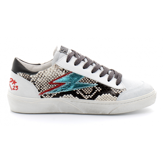 Basket mode basse à lacet pour femme ELISE serpent 4542.