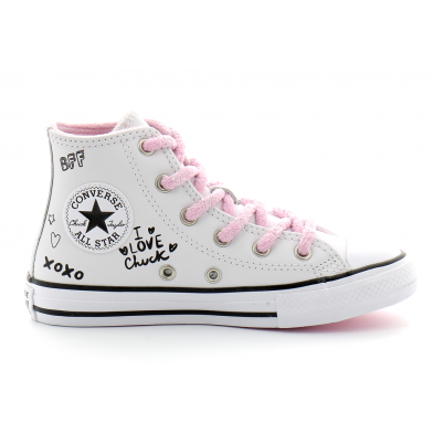 converse chuck taylor all star kids blanc 669725c