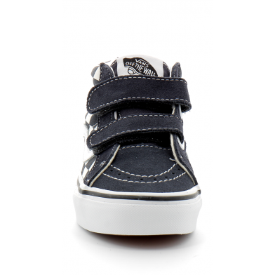 vans sk8-mid junior bleu-check vn0a346y0hf1