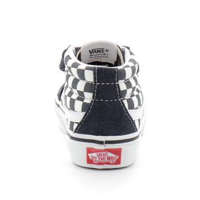 vans sk8-mid junior bleu-check vn0a346y0hf1