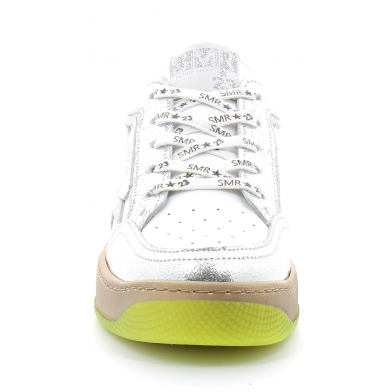 Basket mode à lacet pour femme ARTO blanc-argent 3326