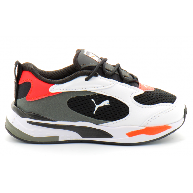 Basket à lacet elastique pour enfant Rs Fast blanc-rouge 375699-02