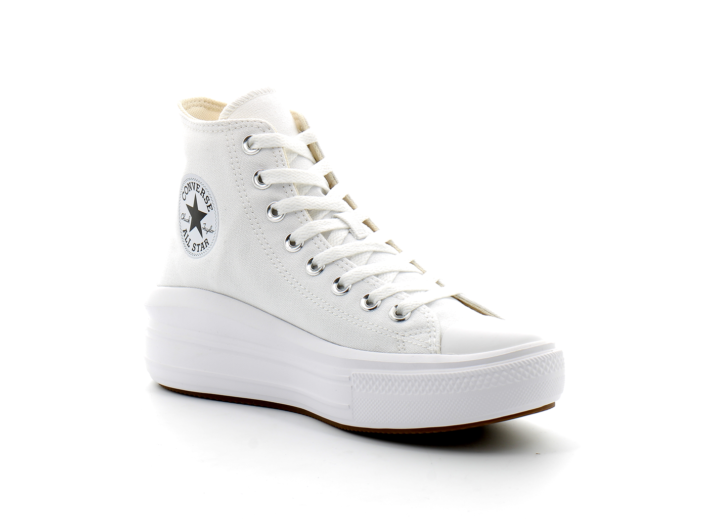 talon plateforme blanche