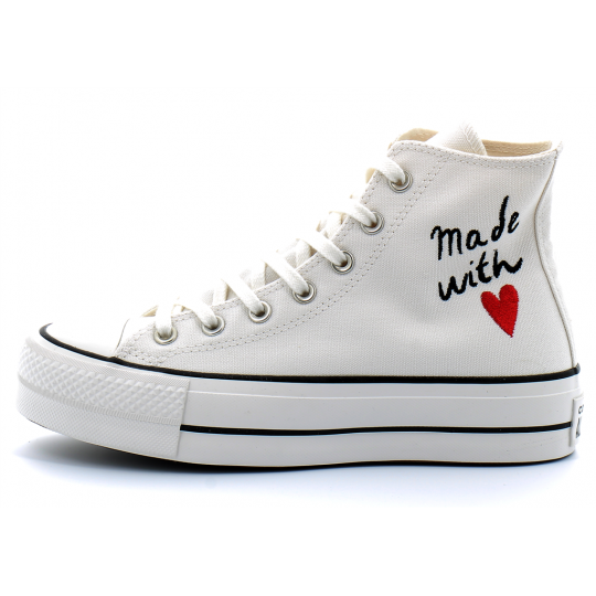 converse chuck taylor all star lift - hi blanc 571119c