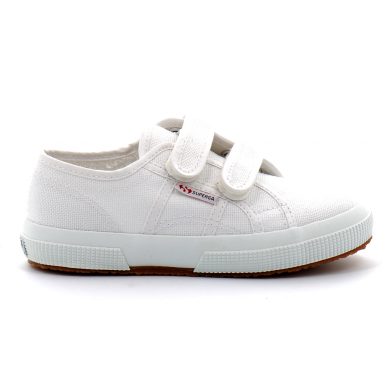 Tennis basse à scratch pour enfant COTJSTRAP CLASSIC blanc pers0003e0-2750-cotjstrap-901
