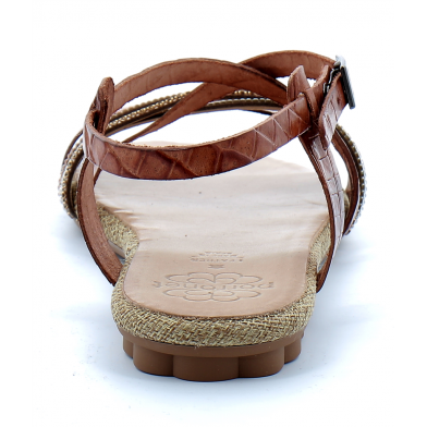 porronet sandale marron cuero