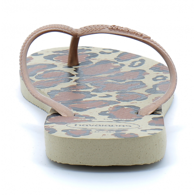 Tong pour femme Slim Leopard gold 4103352.4879