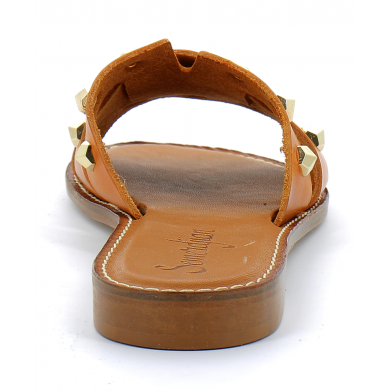 Sandale en cuir pour femme SILVIA miel miele