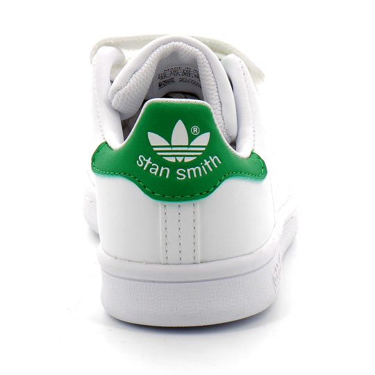 adidas stan smith enfant vegan blanc-vert fx7534