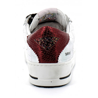 Basket mode basse à scratch pour femme GAREN bordeaux 6457