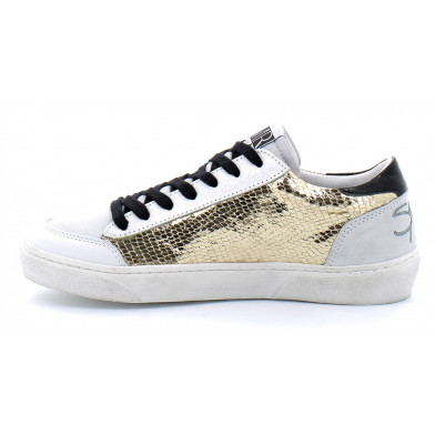 Basket mode basse à lacet pour femme ELISE doré 6298