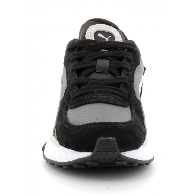 puma baskets wild rider rollin' enfant gris/noir 382029-02