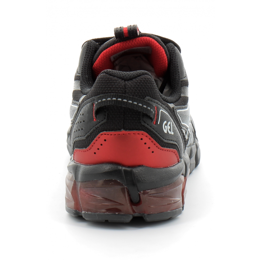 asics gel quantum 90 j black/red 1204a003-006