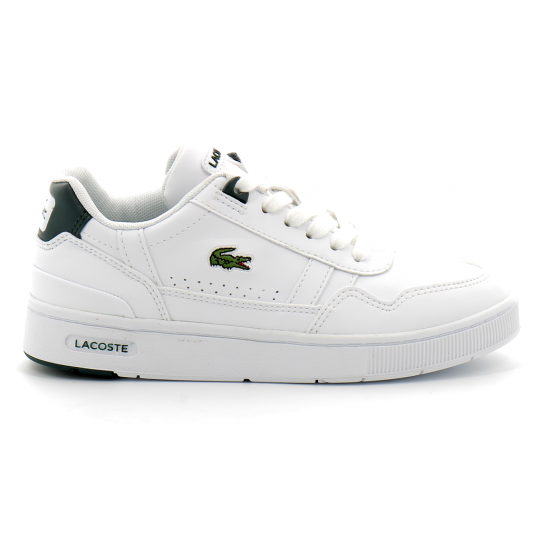 lacoste sneakers t-clip enfant blanc-vert 42suc0004-1r5