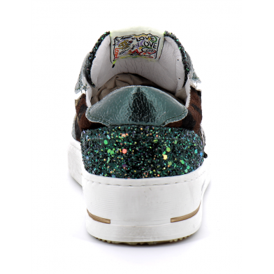 Basket mode à lacet pour femme ARTO vert camo 6365