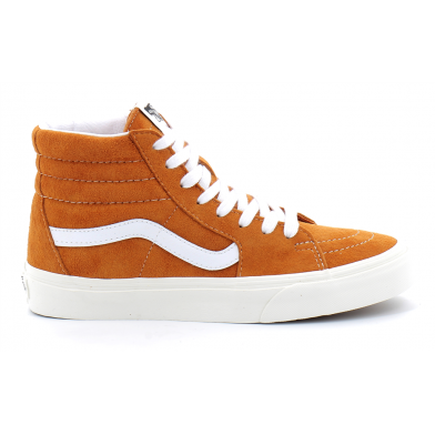 Chaussures montantes à lacets pour adulte en daim Sk8-Hi orange vn0a32qg9fz1