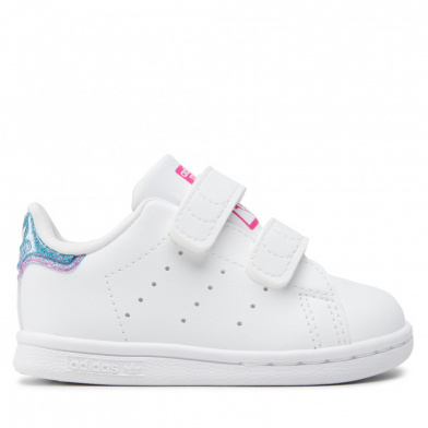 adidas stan smith enfant vegan blanc-irisée gz1550