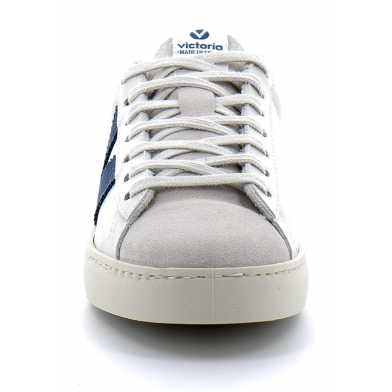 Baskets basses à lacets en cuir pour femme 1126142 azul