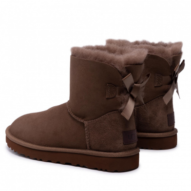 ugg mini bailey bow hickory 1016501-hck