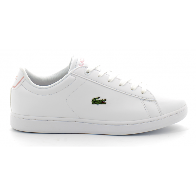 lacoste carnaby blanc-rose 42suj0002-1y9