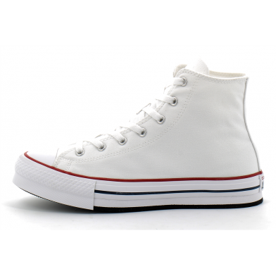 Chaussures montante à plateforme pour enfant en tissu Chuck Taylor All Star Lift Platform white 272856c