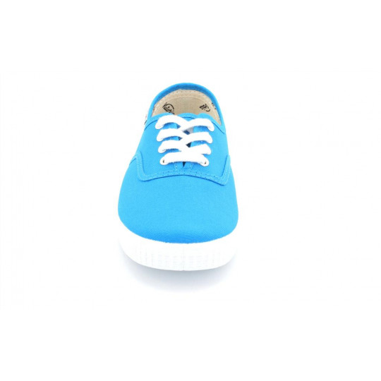victoria tennis en toile enfant turquoise 6613
