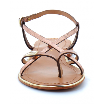 Sandales pour femme à entre-doigts en cuir Monaco nude/multi 42713