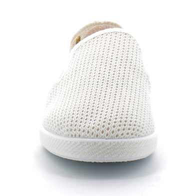 Espadrille pour adulte en toile de coton CLASSIQUE FILET blanc 3200