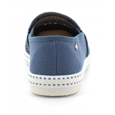 Espadrille pour adulte en toile de coton CLASSIQUE TOILE & FILET bleu/travail du 40 au 45-2014