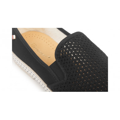 Espadrille pour adulte en toile de coton CLASSIQUE TOILE & FILET noir 2001