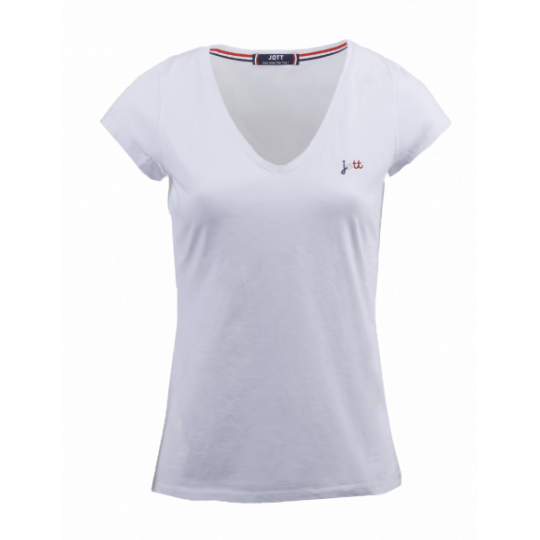 T-shirt col en V Evora blanc 901