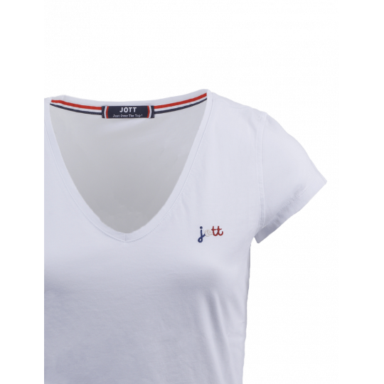 T-shirt col en V Evora blanc 901