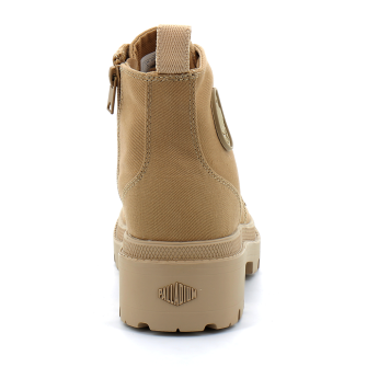 Chaussures montante pour femme à fermeture eclair PALLABASE TWILL caramel 96907-227-m