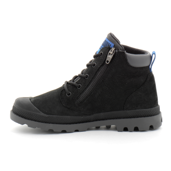 Chaussure enfant waterproof en cuir black/black 57216-010-m