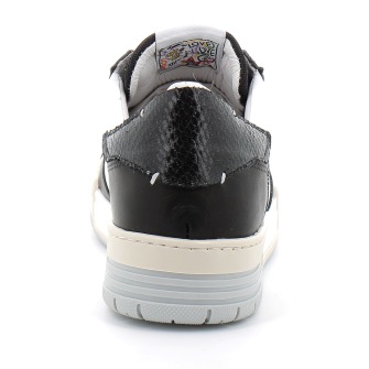 Basket mode basse à lacet pour femme MER black/white. shan