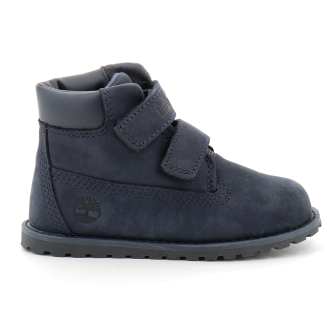 Bottine mi-haute à scratch pour enfant en bleu foncé Pokey Pine navy