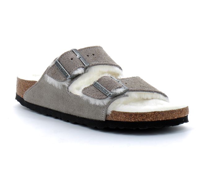 Sandale en cuir velours pour adulte Arizona stone 1017403