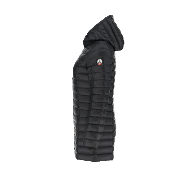 Doudoune a capuche mi longue pour femme Nour black 999